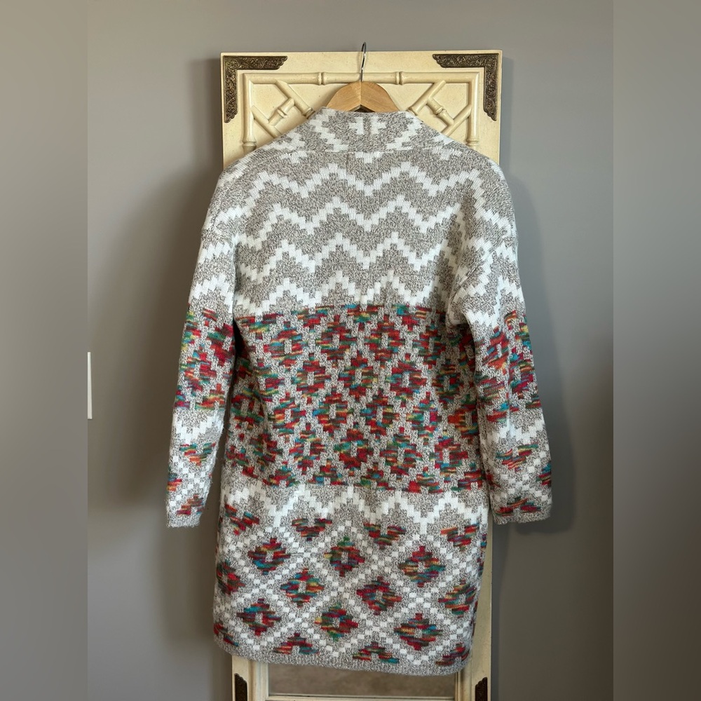 Dreamers by Debut Acrylic Blend Aztec Cardigan Size small EUC PTP 18 - Picture 7 of 11